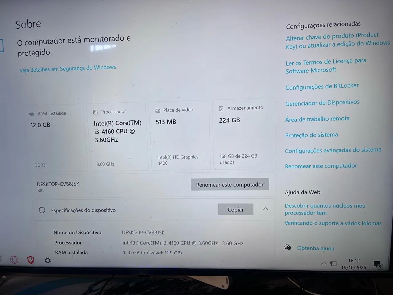 Processador i3 4160 com vídeo integrado  - Foto 3