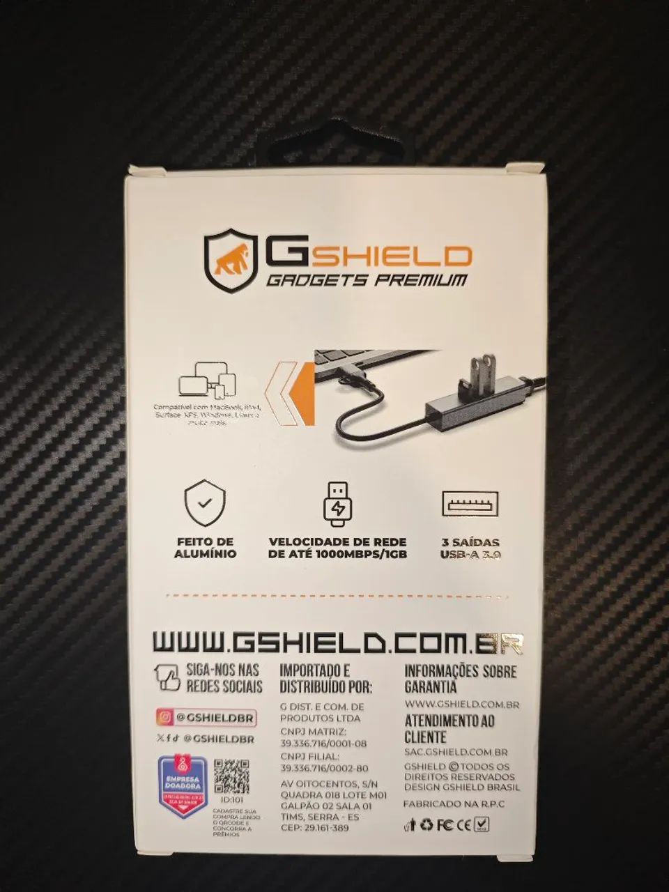 Hub USB-C Multiportas GShield (Muito bem conservado) - Foto 3