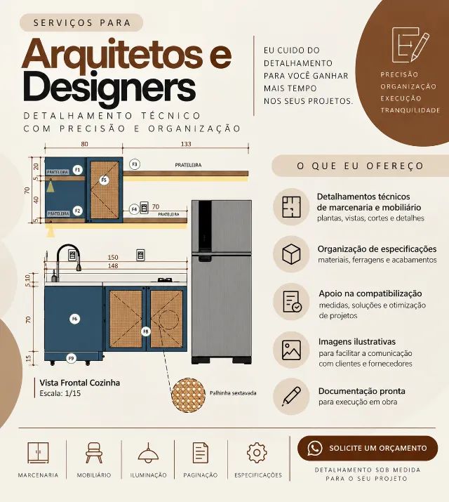 Detalhamento Técnico de Projetos para Arquitetos e Designers