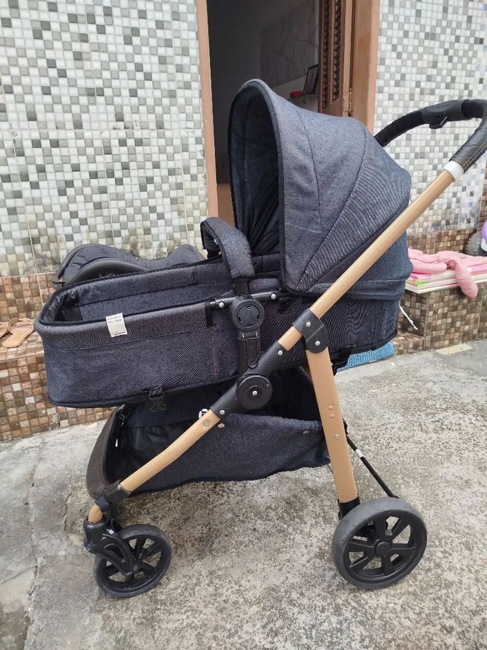 CARRINHO DE BEBÊ MOISÉS COM BEBÊ CONFORTO  - Foto 5