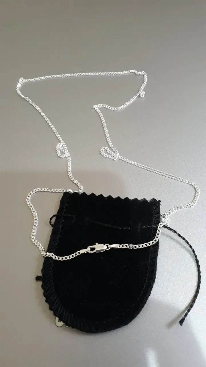 Cordão de prata novo - Foto 3