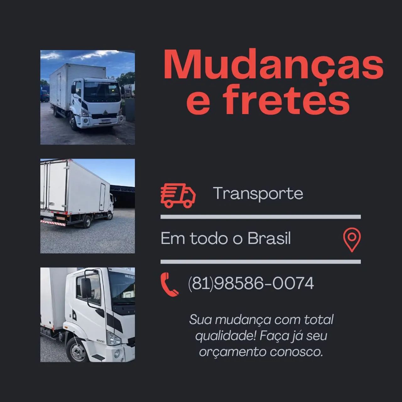 Mudanças e fretes 
