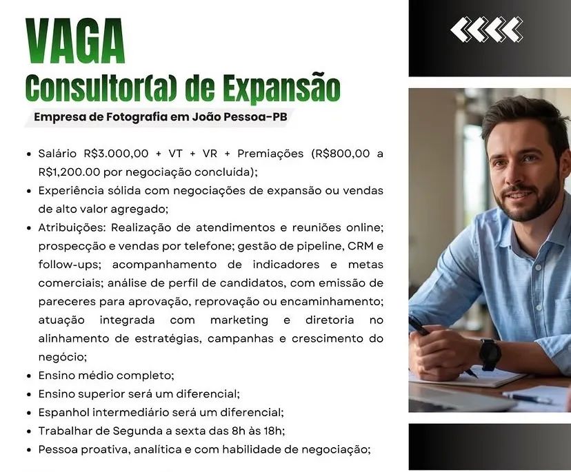 VAGAS DE EMPREGO - ABERTAS - Foto 3