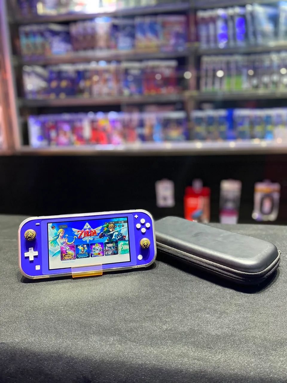 Nintendo Switch Lite com jogos 