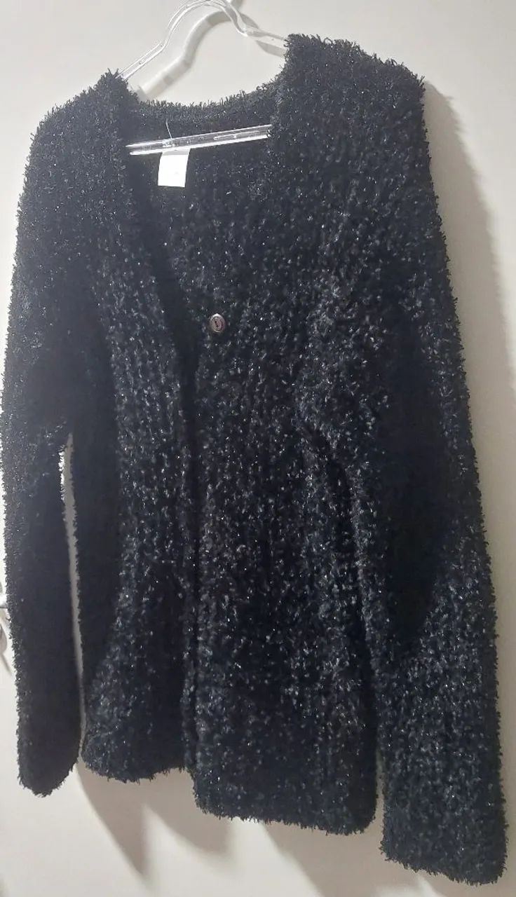 Blusa de pelinho com brilho - Foto 2