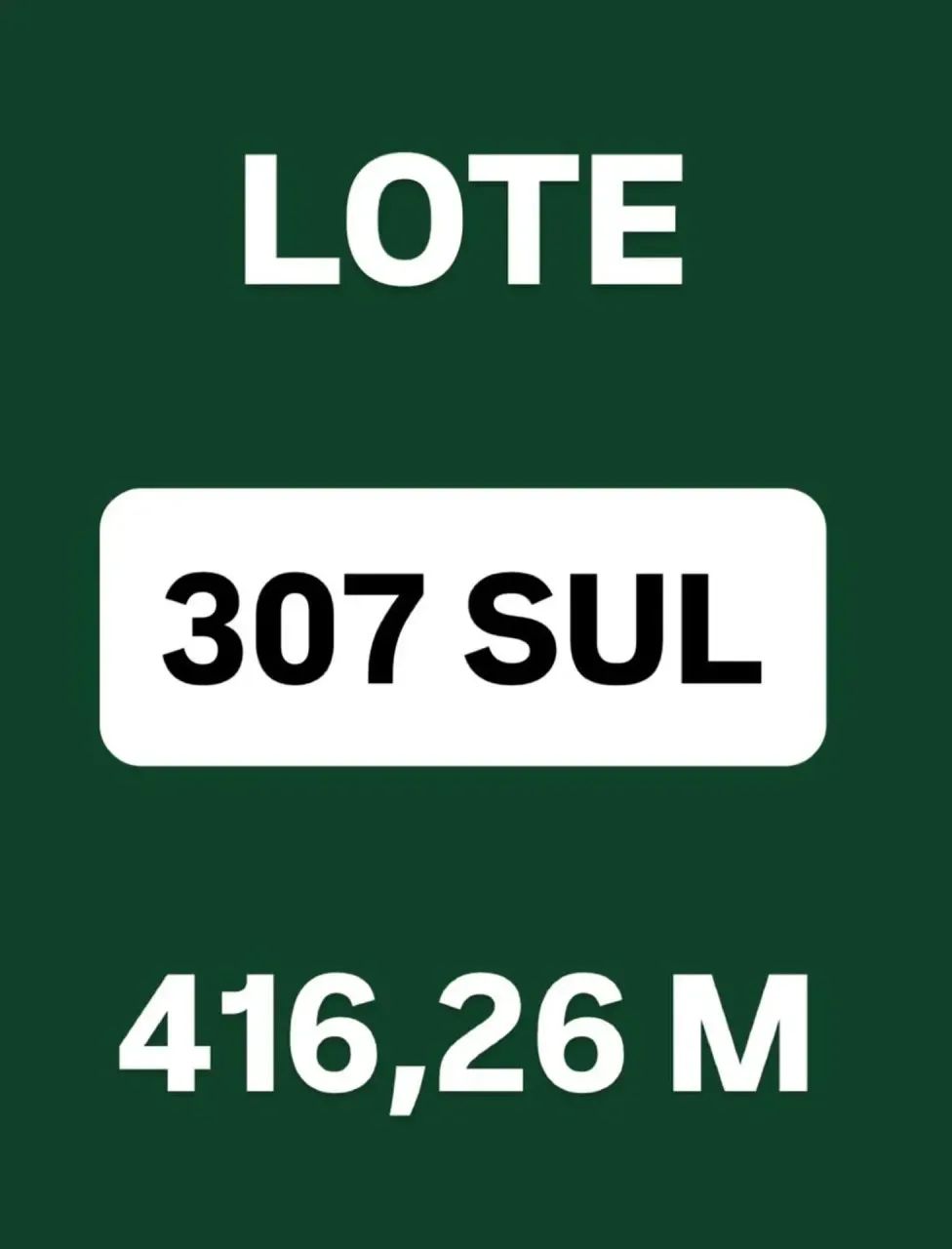 Lote, 307 Sul, Murado ( 416 m²)
