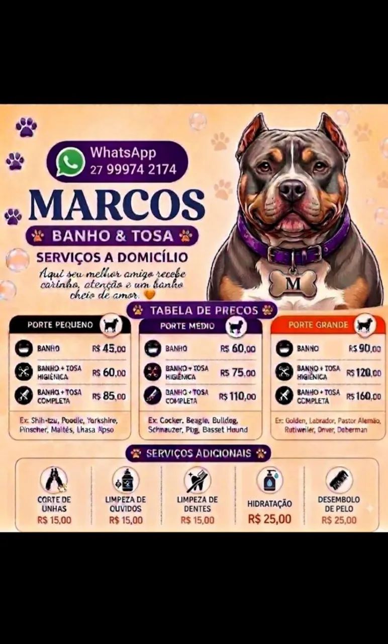 banho e tosa 