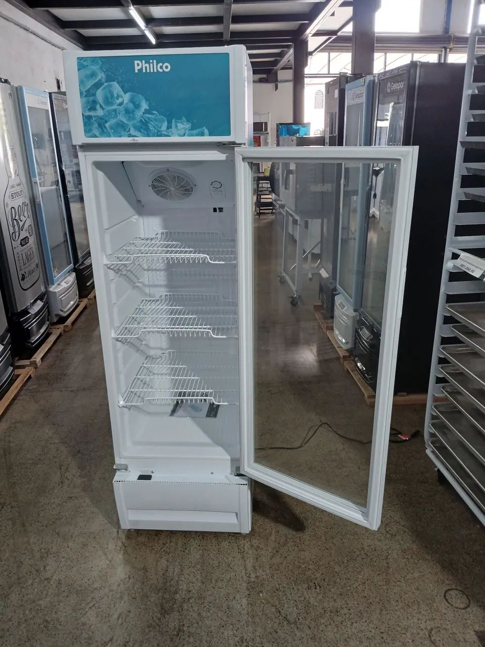 Expositor vertical Philco 211 litros branco novo - Foto 3