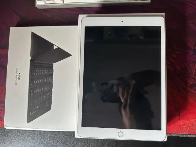 iPad 7° Geração 128GB Branco + Smart Keyboard - Foto 3