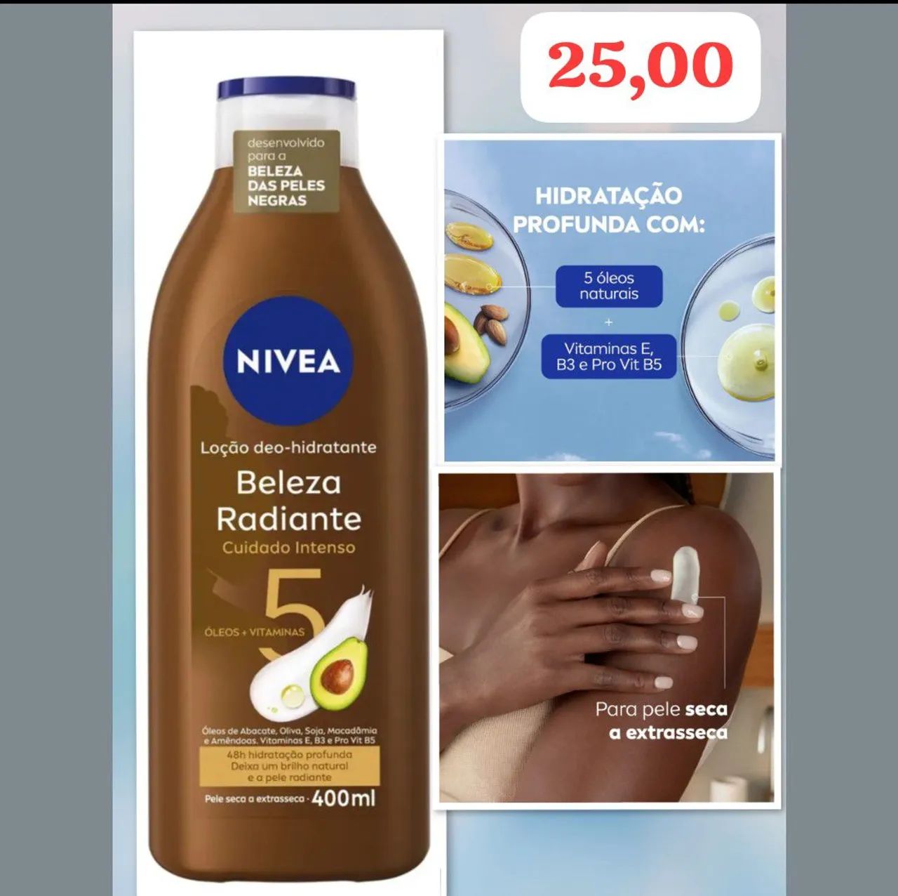 Creme Hidratante Nívea 400ml 