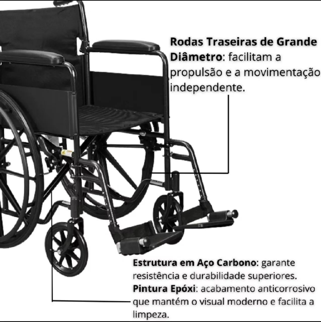 Cadeira de Rodas S90  - Foto 5