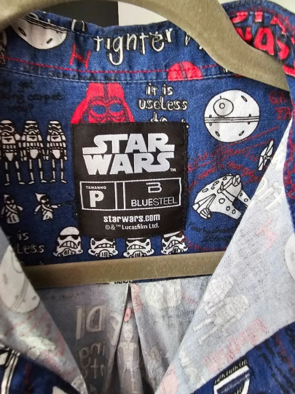Camisa Star Wars BlueSteel tam P - Foto 2
