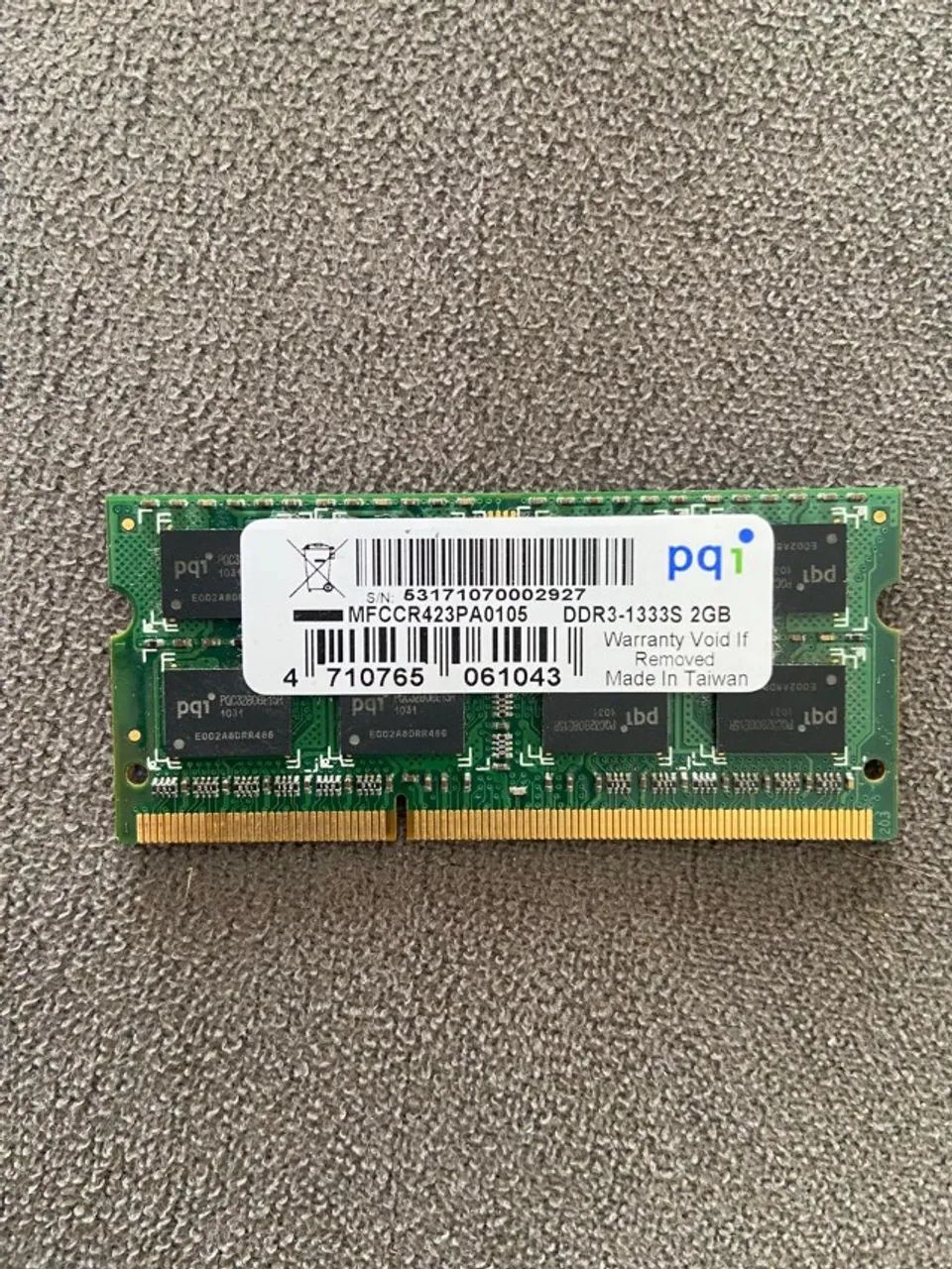 Memórias RAM 2GB para notebook