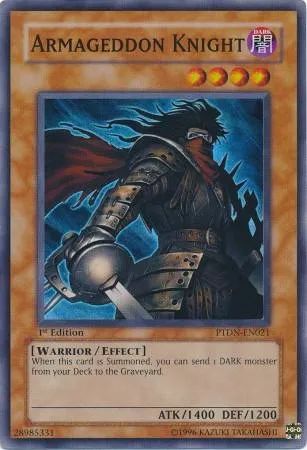 Yugioh!!! Armageddon Knight PTDN-EN021 Super Rare