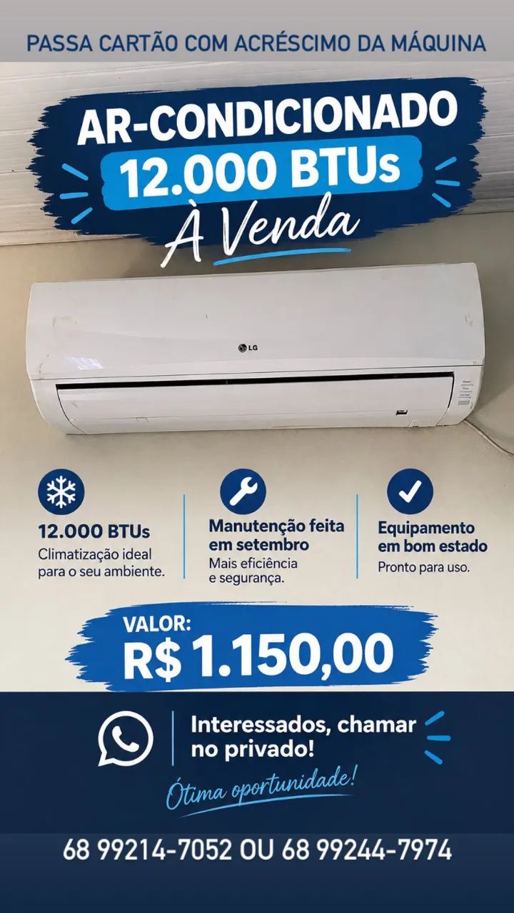 Ar condicionado LG 12.000btus