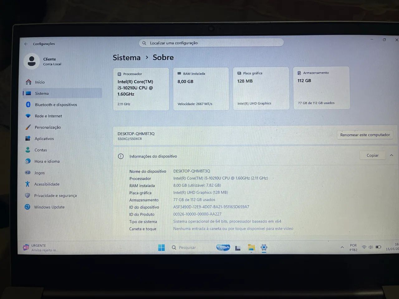 Notebook Samsung ebook 30