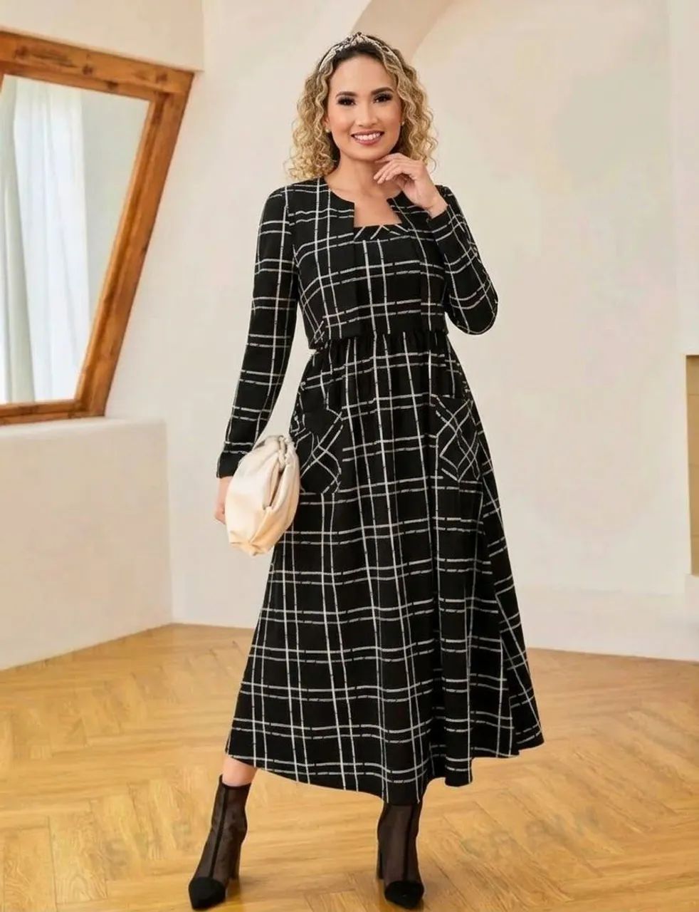 Vestido xadrez 