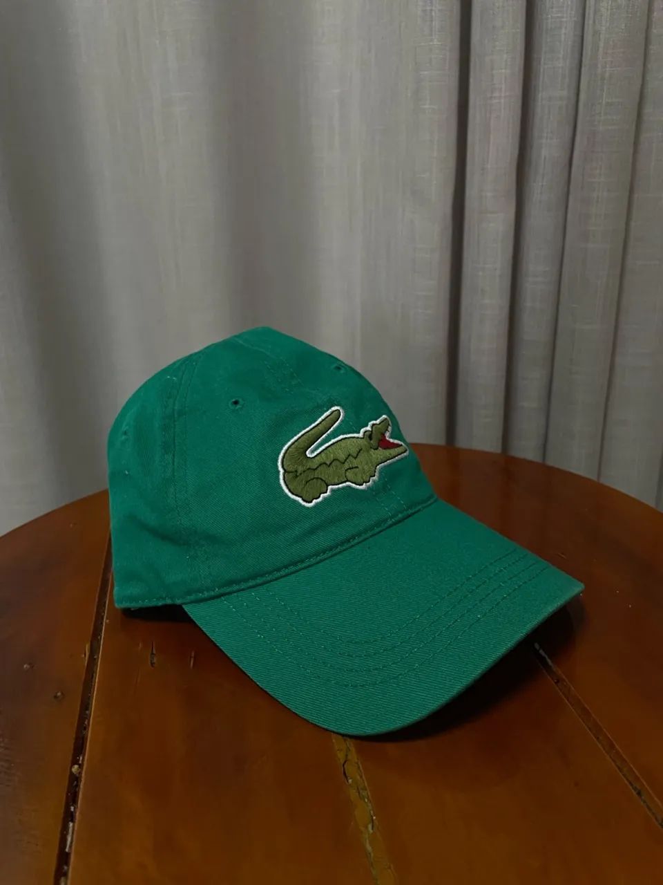 Boné Lacoste Big Croc Verde Original - Aba Curva - Ajustável - Foto 2