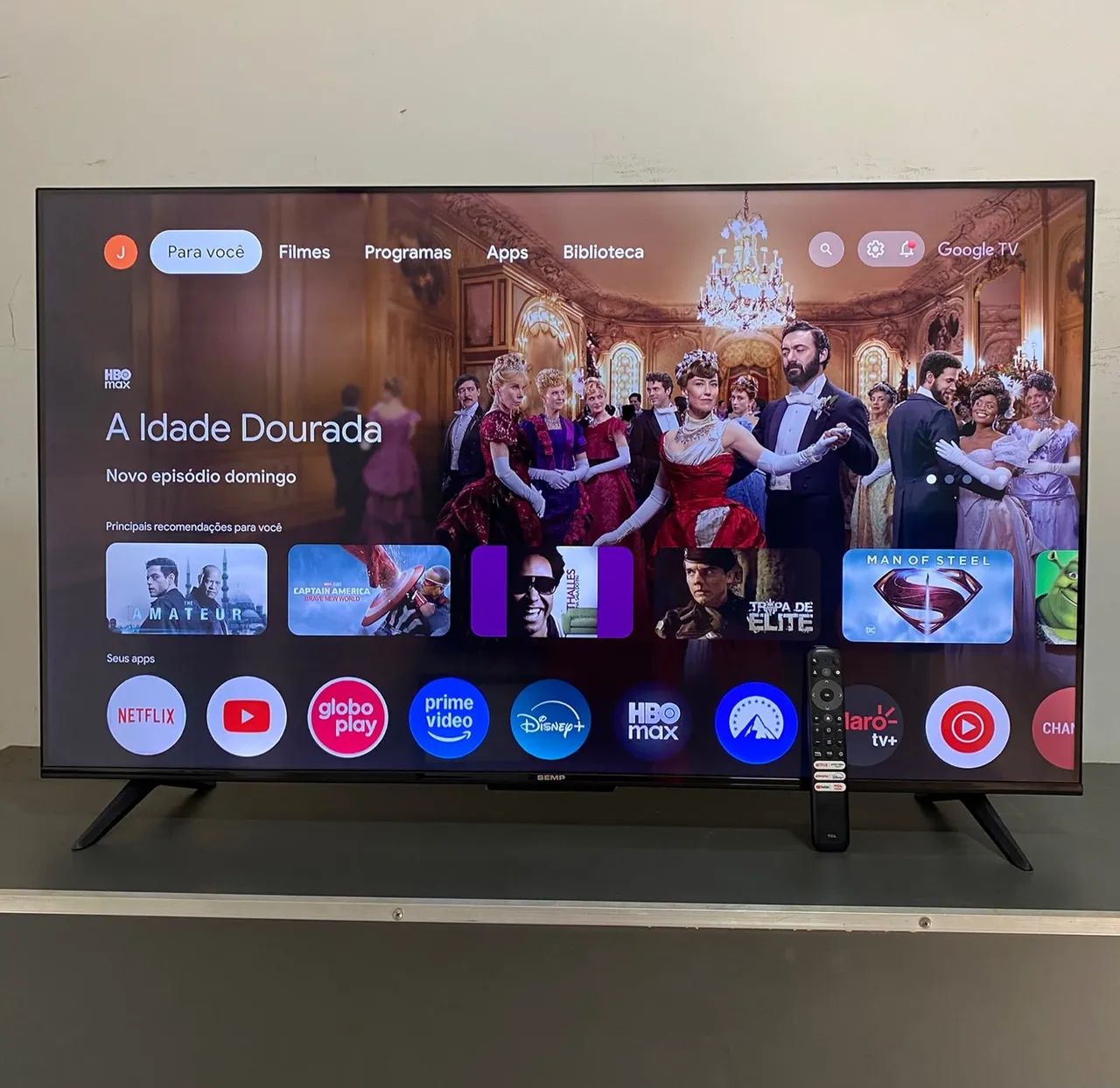 SEMP TV 50 POLEGADAS SMART WIFI COMPLETA 4K SEMINOVA 