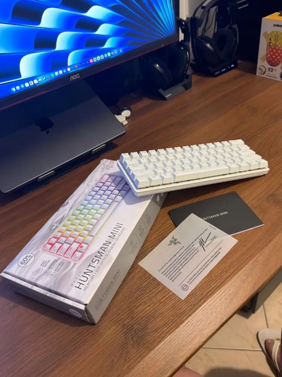 Teclado Gamer Huntsman Mini Mercury - Switch Purple - Foto 2