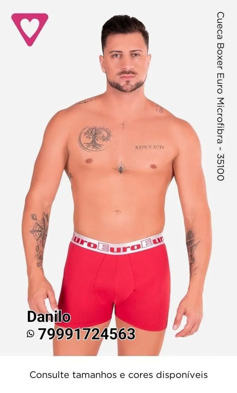 Cueca Boxer Euro Microfibra - Romance