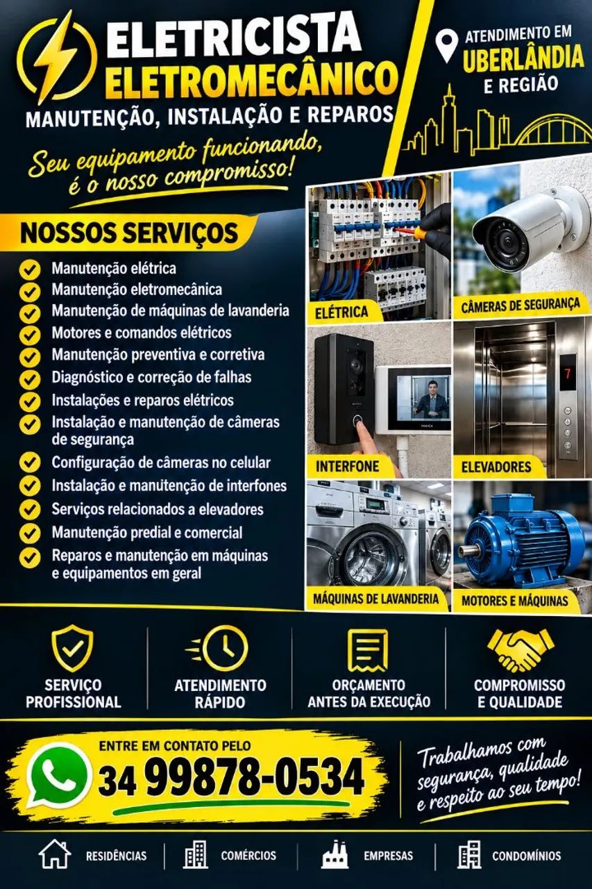 MANUTENÇÃO PROFISSIONAL EM UBERLÂNDIA E REGIÃO 