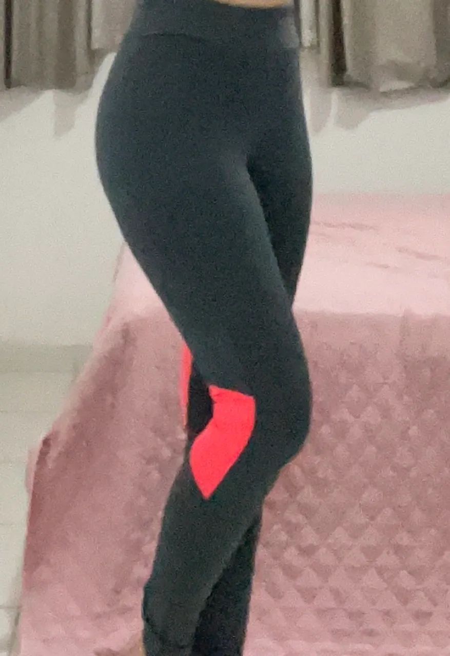 Legging cinza e laranja P  - Foto 3