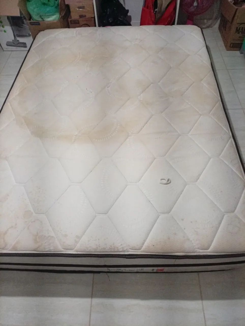 Doação colchão de casal, molas ensacadas com pillow top - Foto 2