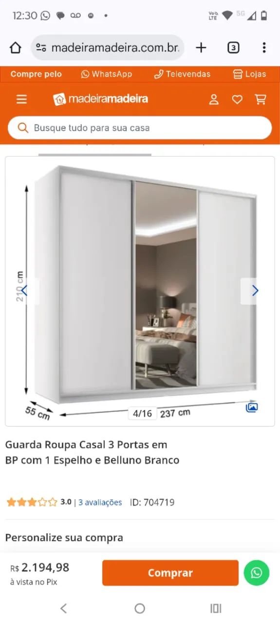 Torra Torra Guarda roupa - Foto 5