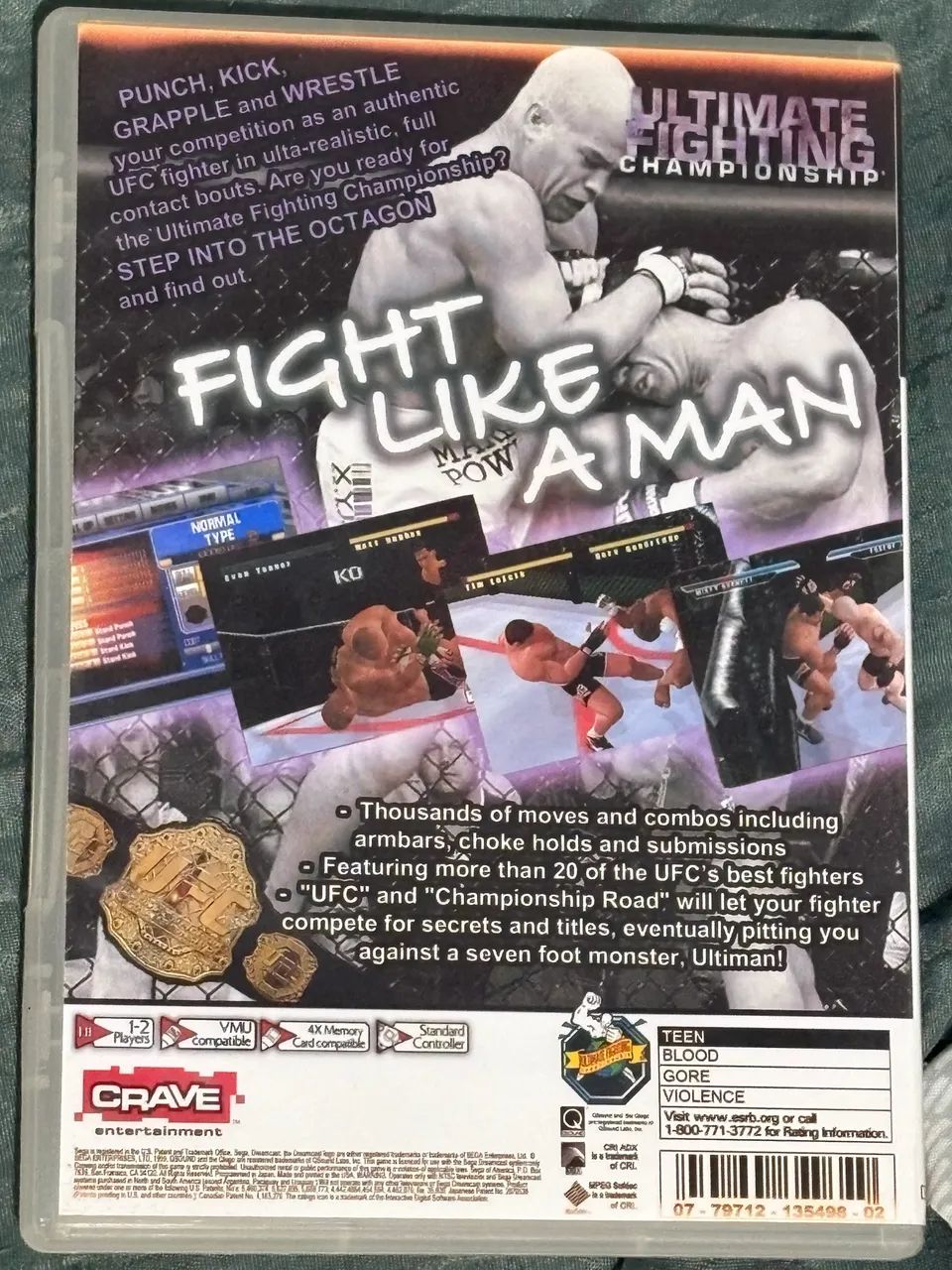 UFC ultimate fighting Championship ps1  - Foto 2