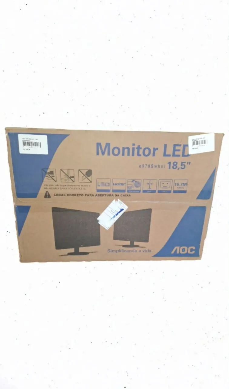 Monitor aoc 18,5" - novo / na caixa  - Foto 3