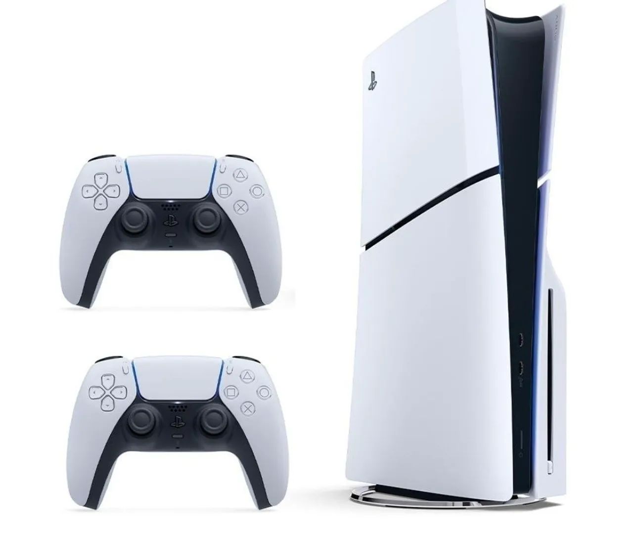 Playstation 5 Slim 1TB Versão Mídia física acompanha 2 controles originais e mais 2 jogos  - Foto 4