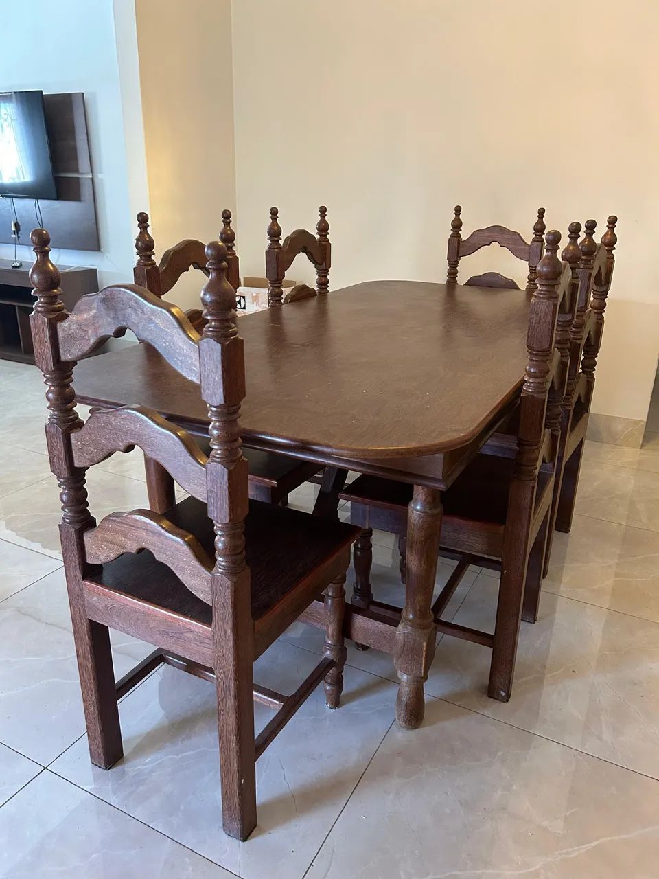 Conjunto Sala de Jantar Madeira Maciça  - Foto 2
