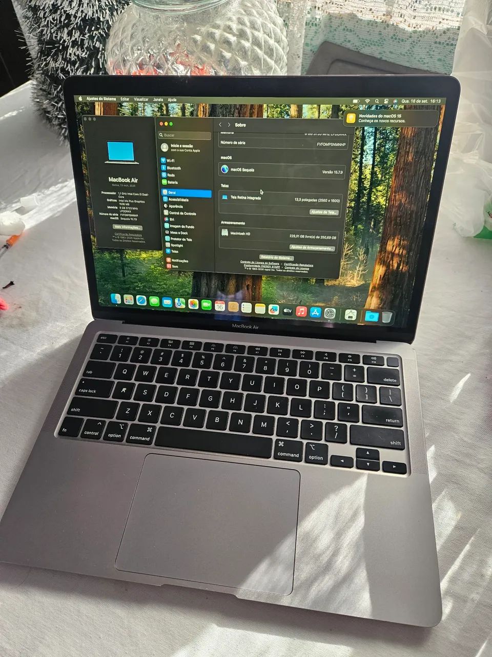 Macbook air 2020 core i3 256gb 8gb ram  - Foto 2