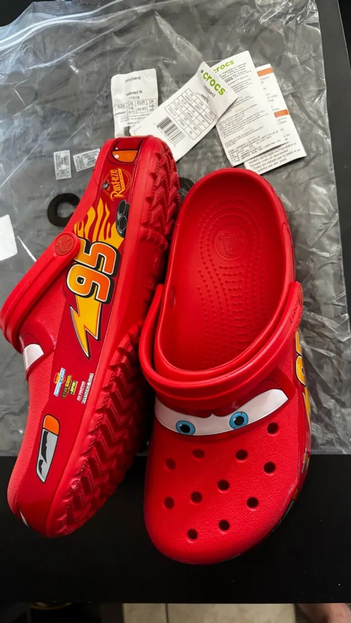Crocs relâmpago mcqueen original 40/41 - Foto 4