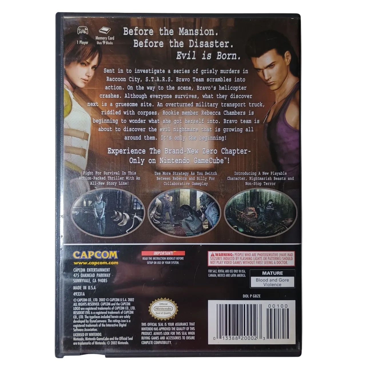 Resident Evil Zero GameCube Original - Survival Horror - Foto 3