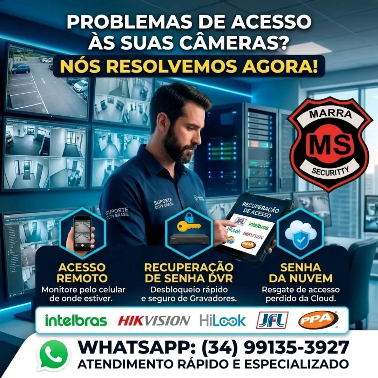 Acesso remoto e recuperação senha dvr e nuvem