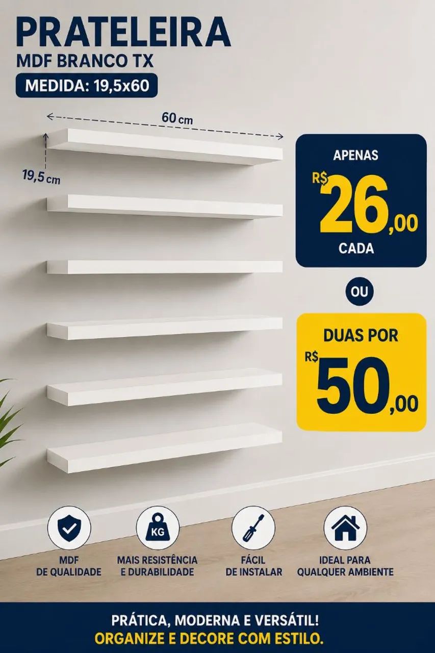 PRATELEIRA MDF  - Foto 2