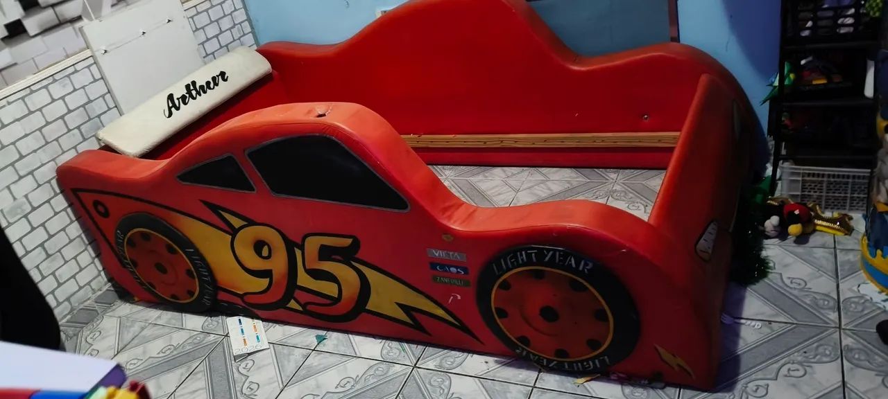 Cama relâmpago McQueen estofada