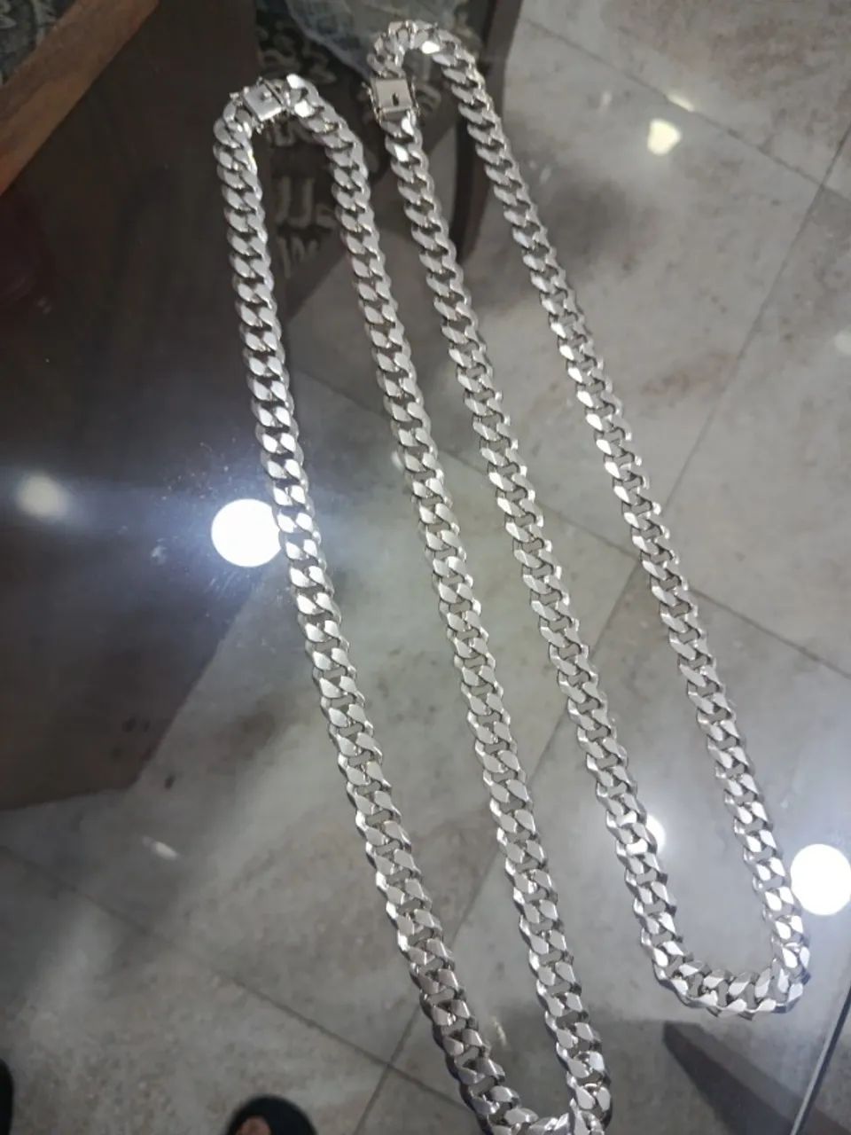 CORRENTE DE PRATA 925 13MM