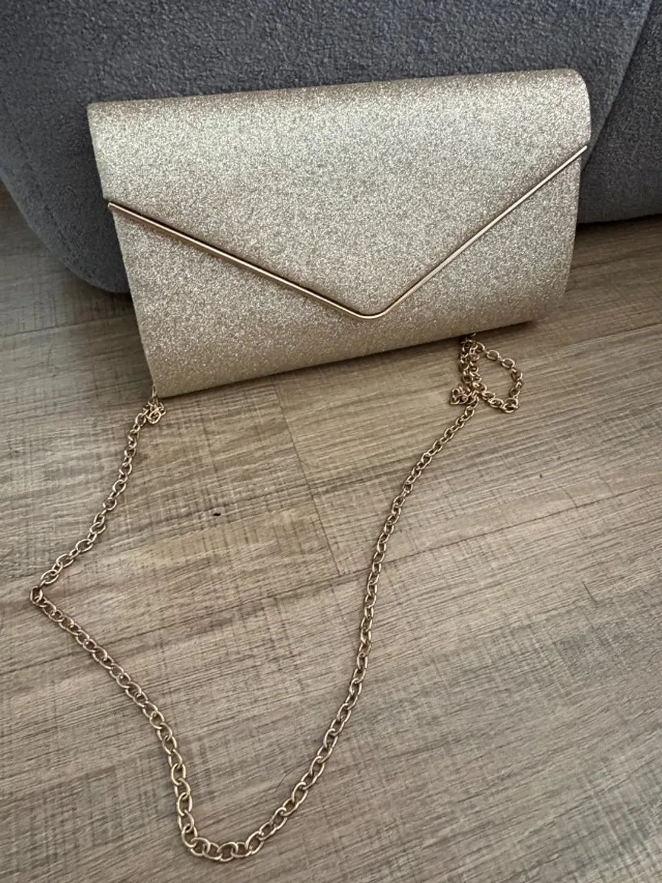 Bolsa Clutch Dourada - Foto 2