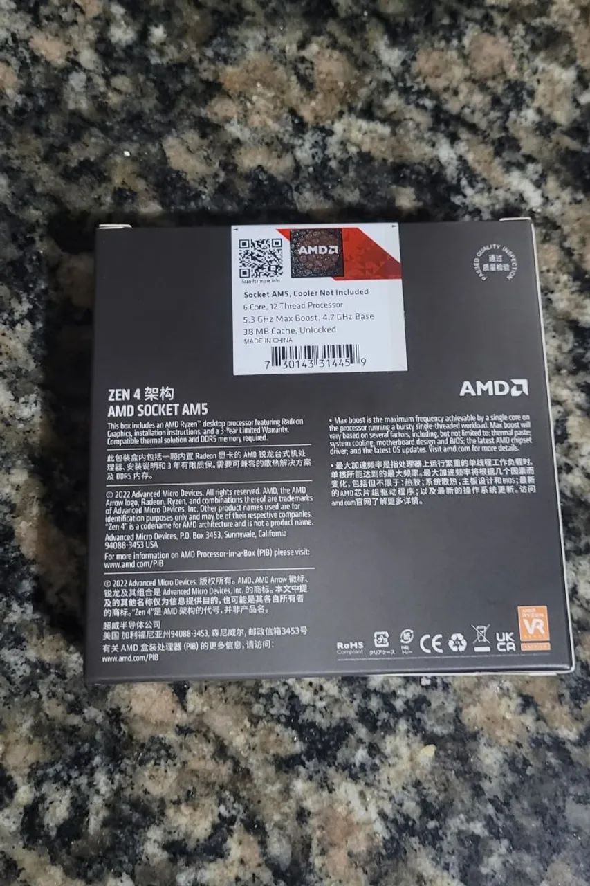 Ryzen 5 7600x (Novo Nunca usado)  - Foto 2