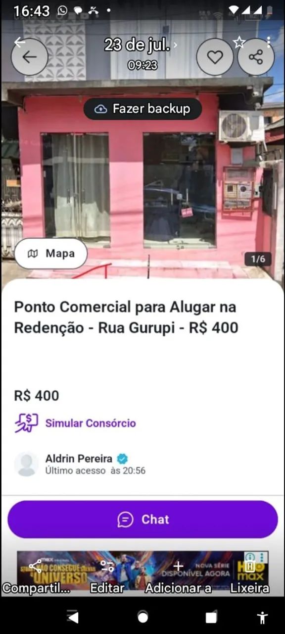 Aluguel Área Comercial