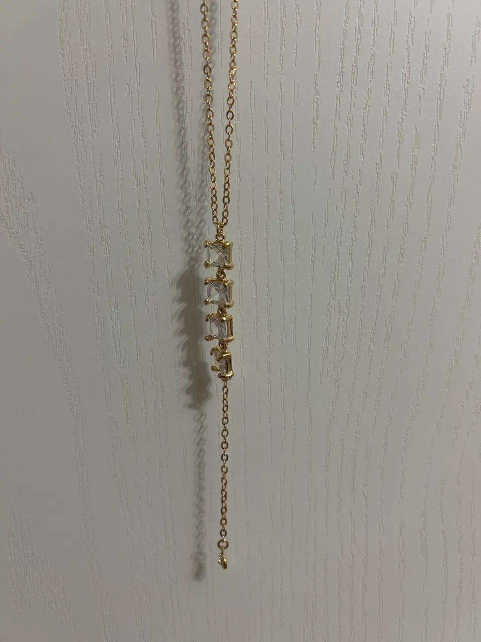 Colar Dourado Longo com Pedras - Morana - Foto 2