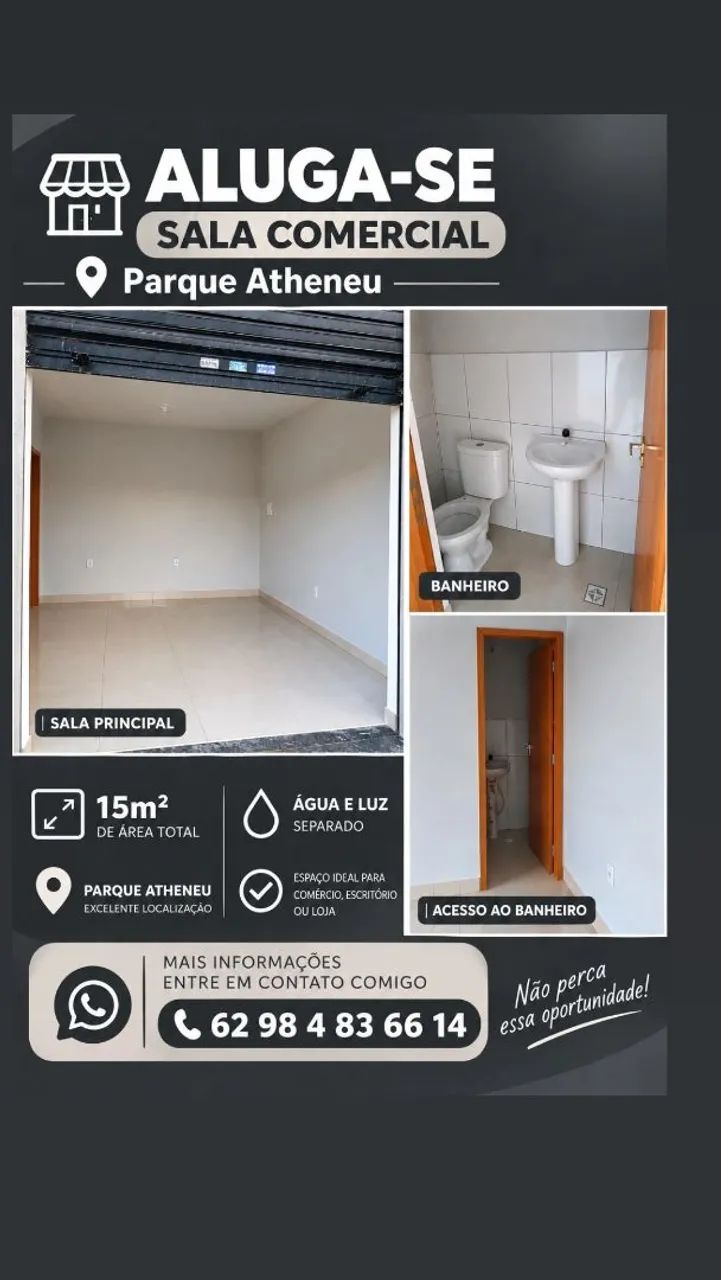 *  ALUGA-SE SALA COMERCIAL