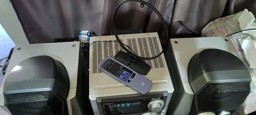 Mini System Aiwa NSX-T96. Completo com controle e antena - Foto 2