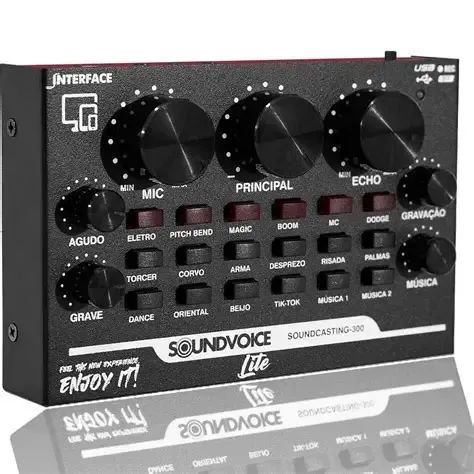 INTERFACE DE ÁUDIO SOUNDVOICE LITE SOUNDCASTING-300