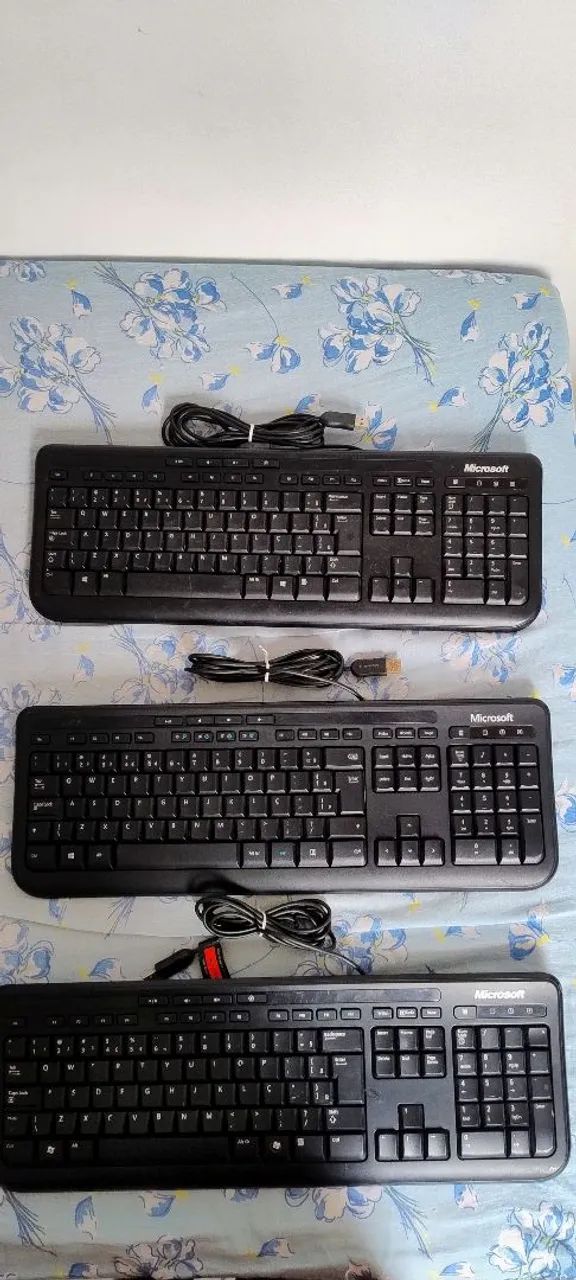 Teclado Microsoft 600 ABNT2 USB Original