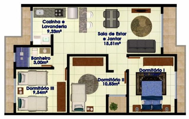 Lindo Geminado Com 03 Dormitórios - Foto 9