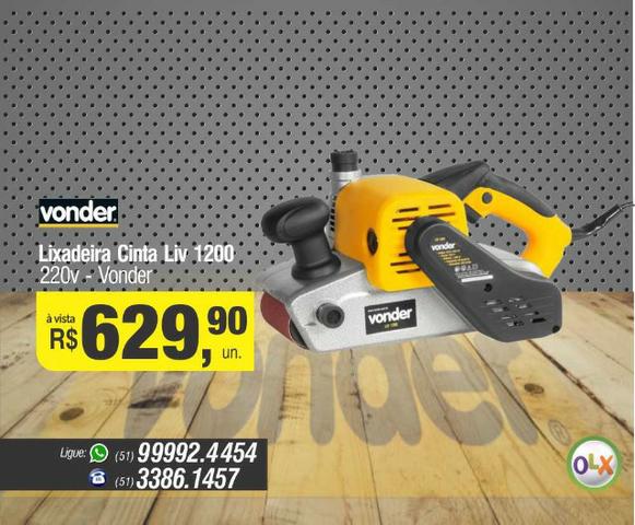 Lixadeira de cinta LIV 1200 220 V - Vonder